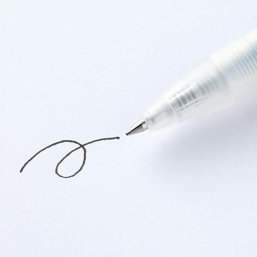 Muji Smooth Gel Ink Ballpoint Pen Knock Type Retractable 10-Pieces Set, 0.5 mm Nib Size, Black (Black) thumbnail 3