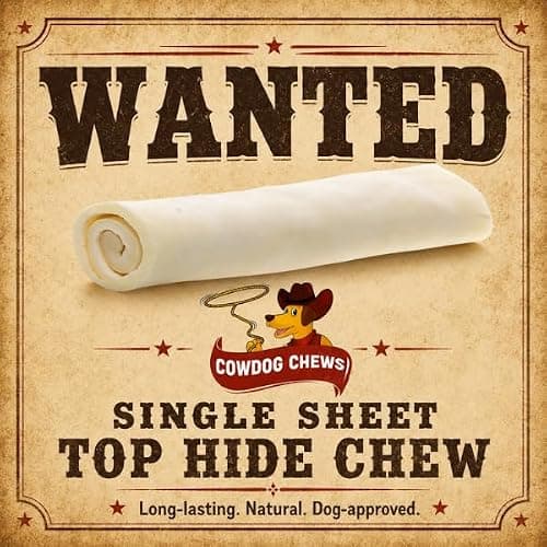 Cowdog Chews Retriever roll 9-10 inch All Natural Rawhide Product (20 Pack) thumbnail 8