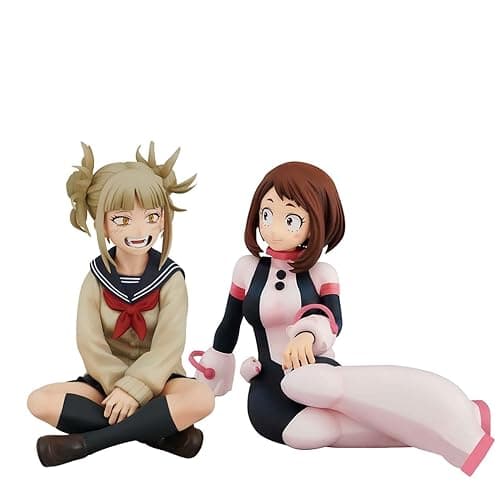 YLQANONG MHA Figures 2PCS Toga Himiko/Uraraka Ochako Anime Figure Statues PVC Anime Action Figurine 3.94IN - Toga Himiko+uraraka Ochako - 10cm/3.94in