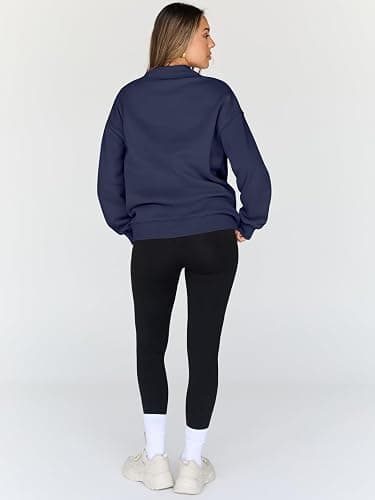 Trendy Queen Womens Oversized Sweatshirts Turtleneck Pullover Long Sleeve Hoodies Tops Fall Fashion Outfits 2025 Clothes thumbnail 4