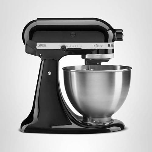 KitchenAid Classic Series 4.5 Quart Tilt-Head Stand Mixer K45SS, Onyx Black thumbnail 7