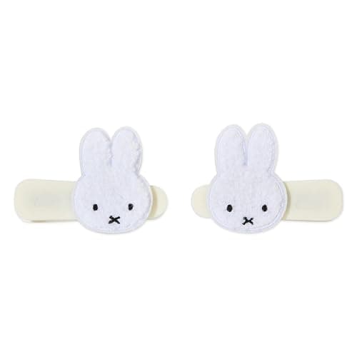 dearcloud Miffy Crease-Free Plush Hair Clips Set of 2 – Gentle, Teeth-Free & Secure Hold (Curiously Cute) thumbnail 2