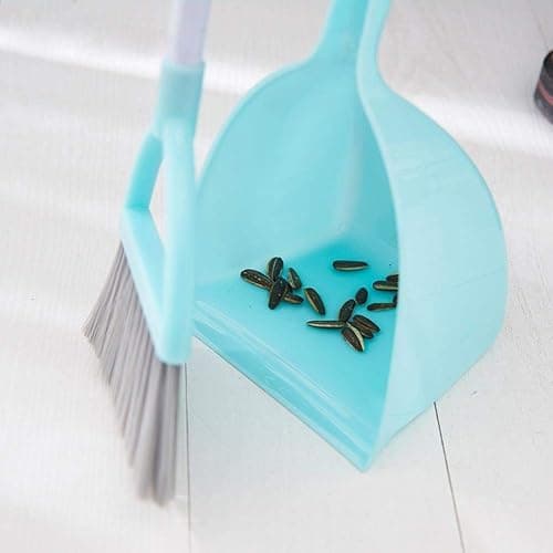 Xifando Mini Broom with Dustpan for Kids,Little Housekeeping Helper Set (Light Blue) thumbnail 8