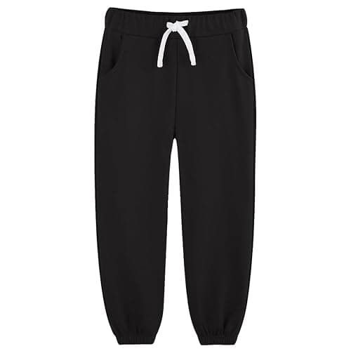 Bumeex 3 Pack Toddler and Boy Sweatpant Joggers Pants Fashion Cinched Hem Athletic Jogging Sweat Pant 100% Cotton 2-14 Years thumbnail 2