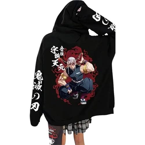 Anime Hoodies for Men Women - Cool Designer Graphic Sweatshirt Winter Summer Comfy Jacket Gym Jogger Sweat Suit thumbnail 3