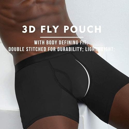 5Mayi Men's Underwear Boxer Briefs Cotton Regular Long Mens Boxer Briefs Underwear Men Pack S M L XL XXL thumbnail 3
