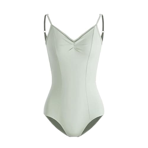 HROYL Women's Classic V-neck Dance Camisole Leotard with Adjustable Straps for Ballet Gymnastics,3S-C11 - Image 1