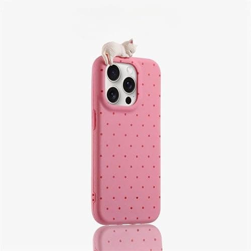 Cat Peeker Phone Charms, Cute Adhesive Animal Accessory, Kawaii Cat Figure Charms, Removable Decoration for Phone Case thumbnail 5