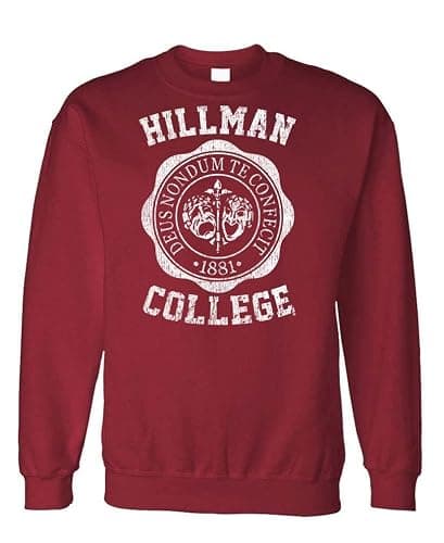The Goozler Hillman College - Retro 80s Sitcom tv - Fleece Sweatshirt - Image 1