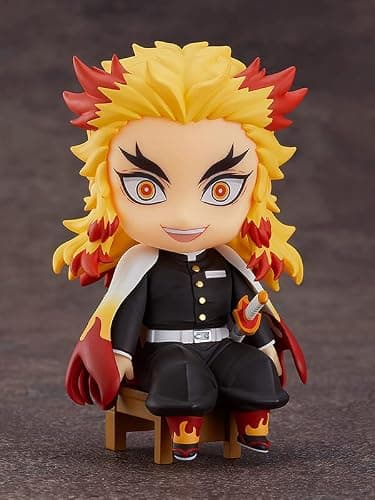 Good Smile Demon Slayer: Kimetsu no Yaiba: Kyojuro Rengoku Nendoroid Swacchao! Action Figure, Multicolor thumbnail 7