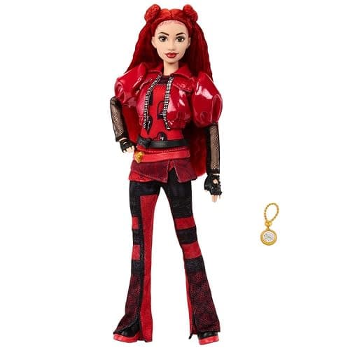 Mattel Disney Descendants: The Rise of Red Fashion Doll & Accessory – Red, Daughter of Queen of Hearts with Movie-Inspired Clothes & Pocket Watch thumbnail 6