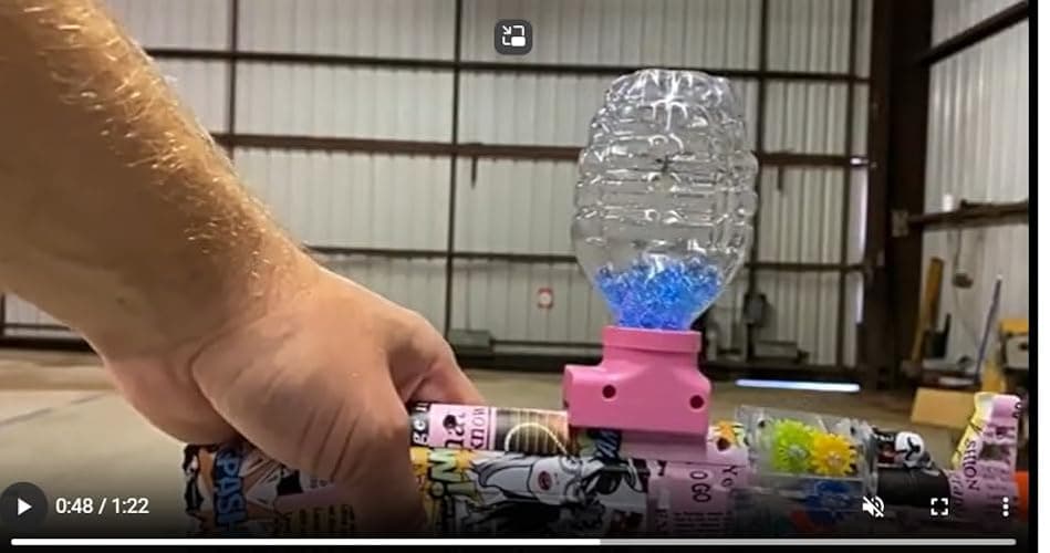 Electric Gel Ball Blaster, High Speed Automatic Splatter Ball Blaster with 60000+bullet and Goggles, Rechargeable Splatter Ball Toys for Outdoor Activities Shooting Game Party Favors，water bullet. thumbnail 8