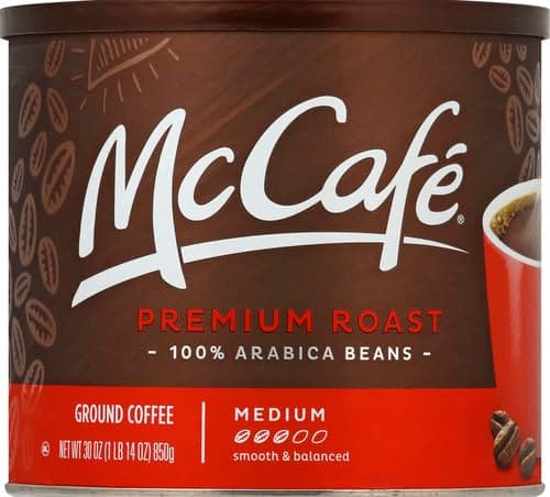McCafe Premium Roast, Medium Roast Ground Coffee, 30 oz Canister thumbnail 4