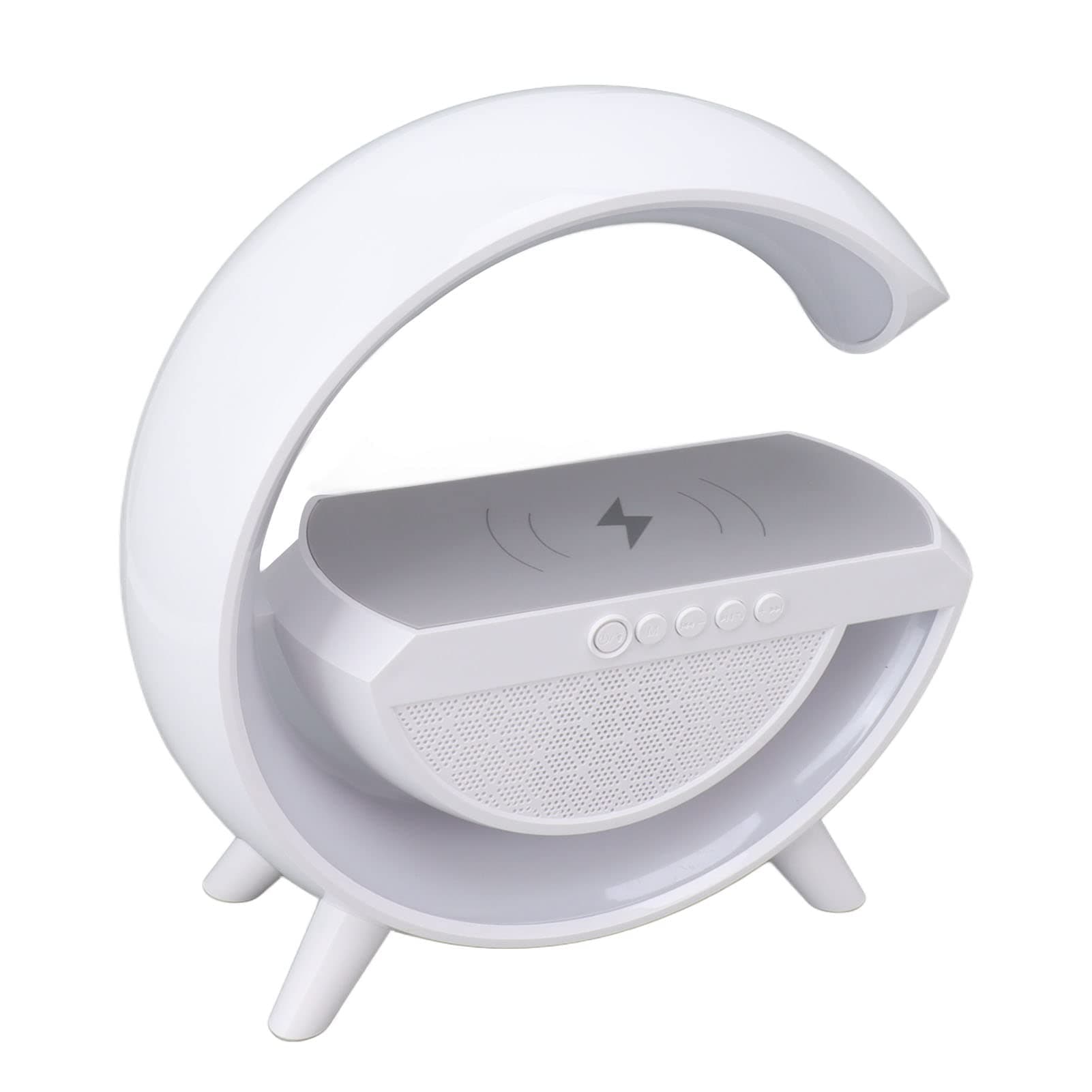 Iluminación Ambiental con Altavoces Bluetooth Altavoces Bluetooth Recargables Lámpara de Mesa Cargador Inalámbrico Altavoz Bluetooth Luz 1200mAh RGB Carga USB Cargador Inalámbrico Lámpara para Oficina thumbnail 9