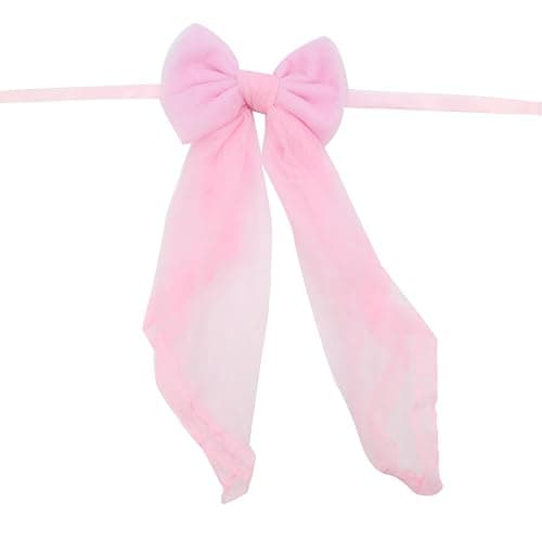Crapyt 2 PCS Bowknot Curtain Tiebacks Outdoor Curtain Tiebacks for Bedrooms, Offices, Dining Rooms 16.93"×7.09" Pink thumbnail 4