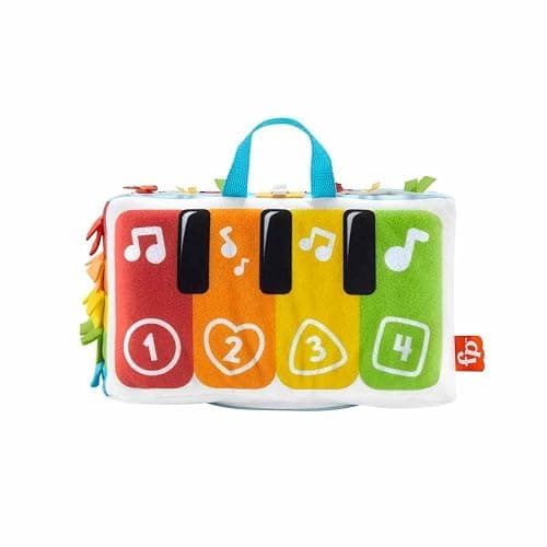 FISHER-PRICE Kick & Play Soft Piano - Weiches und tragbares Pianospielzeug, mitwachsendes Design, bunte Tasten, für Babys ab der Geburt, HND54 thumbnail 5