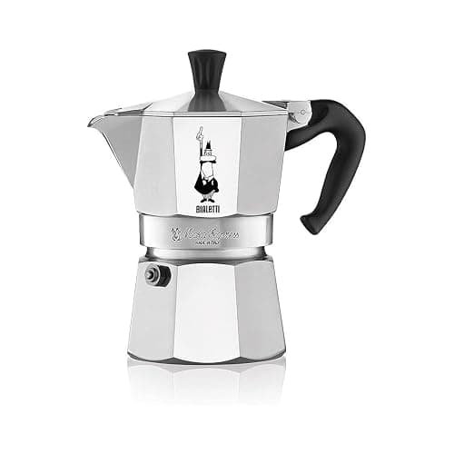 Bialetti - Moka Express: La Cafetière Expresso Iconique, Le Vrai Café Italien, Cafetière Moka 4 Tasses (190 Ml), Aluminium, Argenté - Image 1
