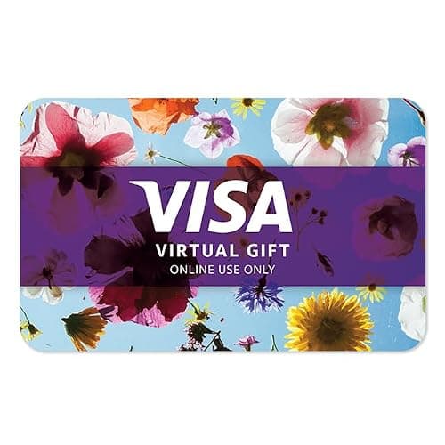 Visa Virtual eGift Card - $50 (plus $4.95 Purchase Fee) | For Online Use Only - Image 1