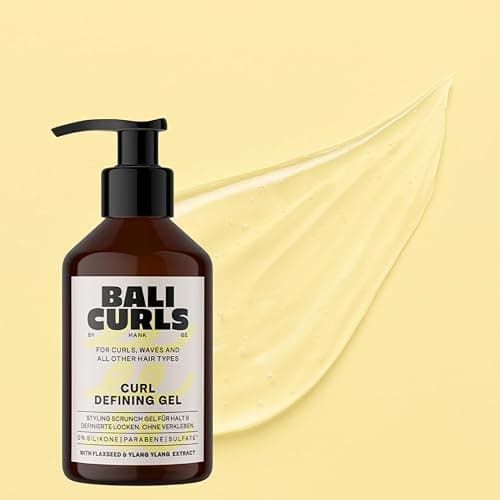 BALI CURLS Curl Defining Gel – Definierendes Locken Gel mit Leinsamen- und Ylang-Ylang-Extrakt – Veganes Lockengel für geschmeidige und definierte Curls – Lockenpflege für Naturlocken – 150ml thumbnail 4