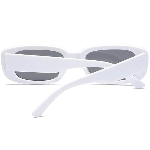 aisswzber Vintage Rectangle Sunglasses for Women Men 90s Fashion Narrow Square Frame Eyewear UV400 Protection thumbnail 6