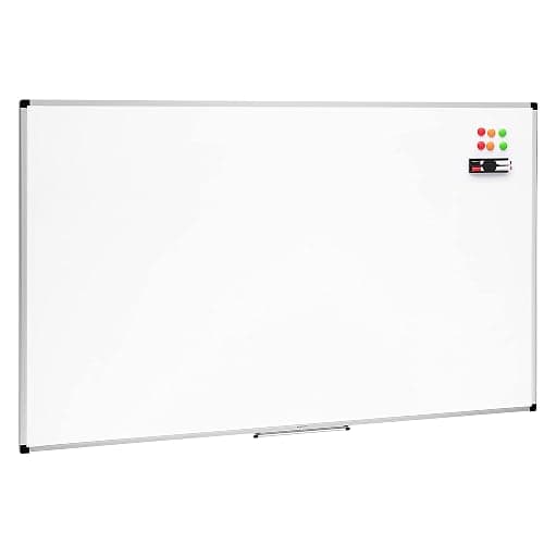 Amazon Basics Large Magnetic Dry Erase Whiteboard with Pen Tray for School, Classroom, Office & Home , 35.4" x 23.6", Aluminum frame thumbnail 12