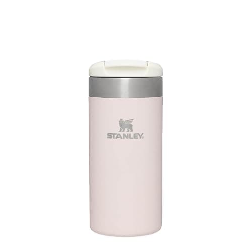 Stanley Aerolight Transit Thermobecher 0.35L - Hält 4 Stunden Heiß - Spülmaschinenfest - Kaffeebecher To Go Auslaufsicher - Kompatibel Mit Gängigen Pkw-Getränkehalterungen - Thermosflasche - Rose - 0.35L - Rose Quartz - Image 1