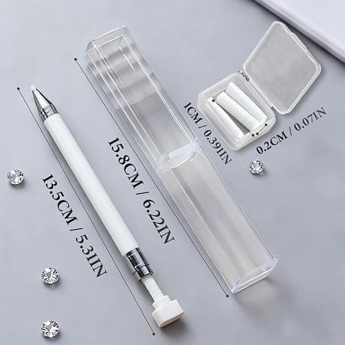 Automatic Refillable Wax Pen, 2026 New Diamond Art Pen with Extra Wax, Diamond-Nail Art Refillable Wax Pen, Automatic DiamondPainting Tool for DIY Craft (Gradient Pink) thumbnail 6