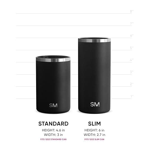 Simple Modern Skinny Can Cooler | Slim Insulated Stainless Steel Drink Sleeve Holder | Insulate Seltzer, Soda, Beer, Energy Drinks | Gift for Women Her | Ranger Collection | Slim 12oz | Cream Leopard thumbnail 4