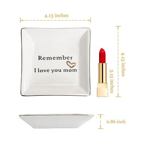 HOME SMILE Ceramic Ring Dish Jewelry Tray for Mom Sister Friends thumbnail 7