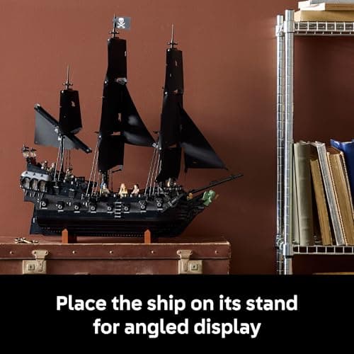 LEGO Icons Captain Jack Sparrow’s Pirate Ship Building Set for Adults, Ages 18+ - Room Decor for Office, Bedroom or Shelf - Collectible Black Pearl Ship for Pirates of The Caribbean Fans - 10365 thumbnail 7