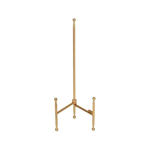 Studio Decor Gold Colored Steel Tabletop Easel - Decorative Stand for Pictures, Frames, Books, Cards, Plates - 1 Pack - Image 1
