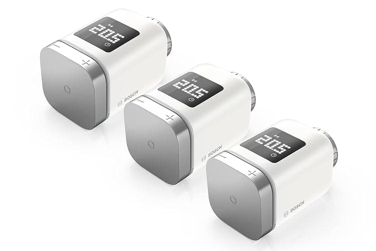 Bosch Smart Home Heizkörperthermostat II, 3er Set, smarte Thermostate mit App-Funktion, kompatibel mit Amazon Alexa, Apple HomeKit, Google Home - Amazon Edition - Image 1