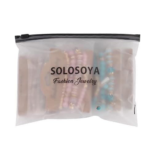 Solosoya Bohemian Boho Stackable Bracelets for Women Set, Girls Stretch Multilayer Stack Beads Colorful Beaded Charm Bracelets Girl Handmade Jewelry thumbnail 4