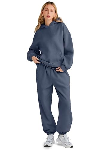 AUTOMET Womens 2 Piece Outfits Lounge Hoodie Sweatsuit Sets Plus Size Fall Fashion Clothes Airport Travel Pants Tracksuits thumbnail 2