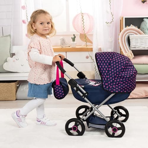 Bayer 4-in-1 Doll Pram Stroller Set with Accessories for 18 in Dolls thumbnail 2