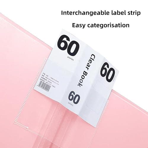 DZOZO A3 Diamond Painting Storage & Display Book with 30 Clear Pockets A3 Diamond Painting Folder for Storage Diamond Painting Pictures - Pink - 42cm x 32cm x 1.8cm(30 pages) thumbnail 4