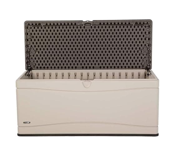 LIFETIME 60012 Extra Large Deck Box, 130 Gallon, Desert Sand/Brown thumbnail 4