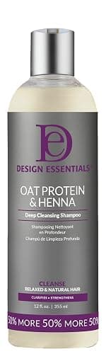 Design Essentials Oat Protein & Henna Deep Cleansing Shampoo for Relaxed & Natural Hair, Clarifies, Strengthens, & Volumizes Hair - Sulfate-Free, 12 Oz (Pack of 1) thumbnail 2