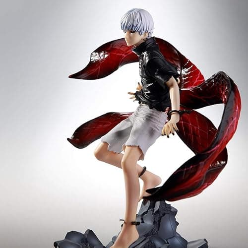 Jiumaocleu Tokyo Ghoul Figure Kaneki Ken Figure Statue 23cm Anime Action Figure Model, 2 Head Changeable, PVC Handmade Collectible Desktop Decoration thumbnail 5