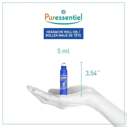 Puressentiel Headache Relief Roll-On – 9 Essential Oils with Peppermint & Eucalyptus – Fast, Natural Relief – 5 ml thumbnail 8