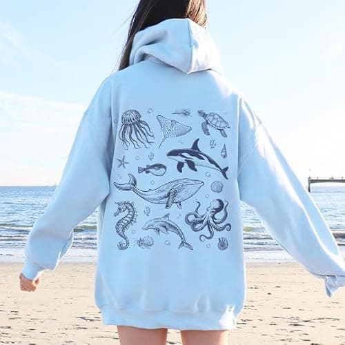 Women Graphic Hoodies Y2k Floral Oversized Preppy Sweatshirt Teen Girls Cute Sweatshirts Pullover Tops Streetwear thumbnail 4