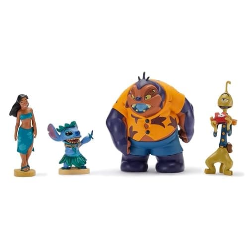 Disney Store Official Lilo & Stitch Figure Set – 7 Fully Sculpted Disney Figures Including Lilo, Stitch, Nani & More in Double-Tiered Box with Scenic Backgrounds thumbnail 4