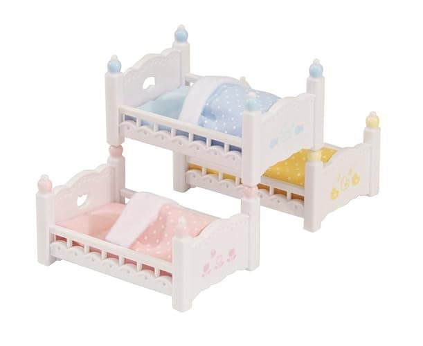 Calico Critters Triple Baby Bunk Beds - Dollhouse Furniture Set for Ages 3+ thumbnail 10