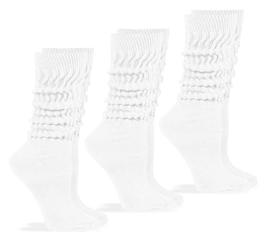 Jefferies Socks Womens Slouch Cotton Knit Socks 3 Pair Pack - Image 1
