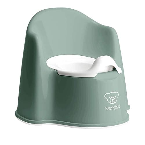BabyBjörn Potty Chair, Deep green/White - Image 1