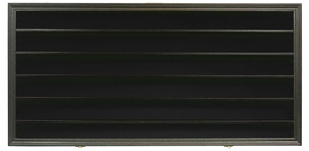 DisplayGifts Toy Minifigures Miniatures Display Case Frame Wall Cabinet Stand 200 Toys Dust Protection Black thumbnail 8