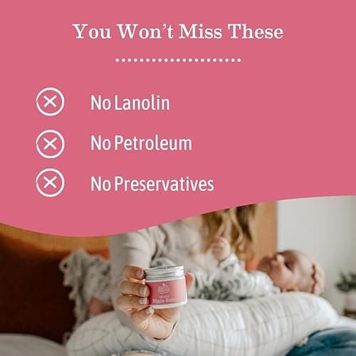 Earth Mama Organic Nipple Butter™ | Nipple Cream Safe for Breastfeeding | Postpartum Essentials for Nursing | Non Lanolin Nipple Cream, 2-Fluid Ounce - 2 Fl Oz (Pack of 1) thumbnail 3