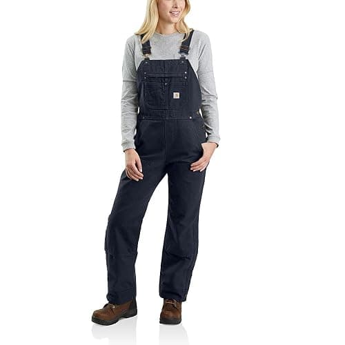 Carhartt Women's Relaxed Fit Washed Duck Insulated Bib Overall - Image 1