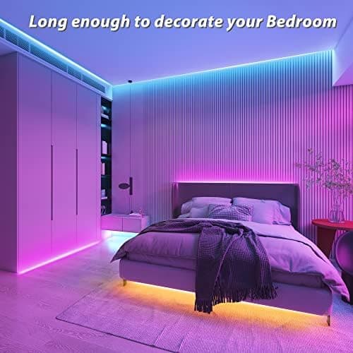 Ledagic Led Lights for Bedroom 32.8ft 300Leds Music Sync Led Strip Lights | Color Changing Led Lights with 60 Key Remote and App Control RGB Led Light Strip for Home Party Room Decoration thumbnail 5