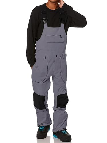 Newffr Men’s Snow Bib Water-Resistant Insulated Waterproof Snow Pants Ski Snowboard Overalls thumbnail 2